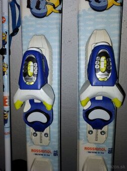 predam detsky set lyží rossignol + prilba Alpina