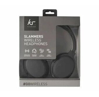 Bezdrotove BT bluetooth sluchadla cierne Kitsound Slammers