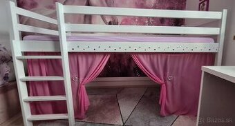 Predám vyvýšenú detskú posteľ 90x200cm