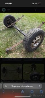 Náprava na vlecku ,vozík