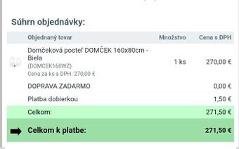 Domčeková posteľ