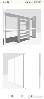 Vstavaná skriňa 3m