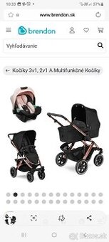 Detský kočík trojkombinácia