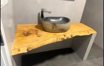 Umývadlo s masív doskou