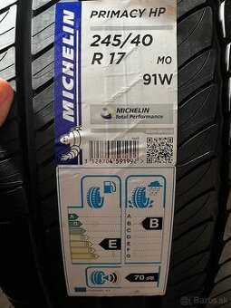 245/40 R17 91W Michelin  letné 2x