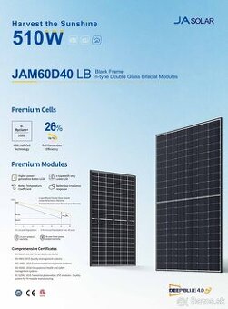 Fotovoltaické panely JA Solar 500wp