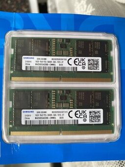 Predám 2 x Samsung 16 GB DDR5 SO-DIMM-5600