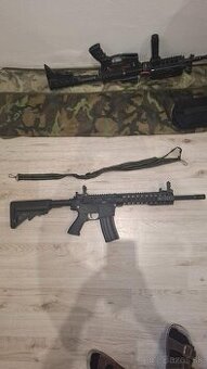 Airsoft M4 s baterkou a popruhom skoro nová