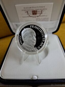 Vatikan 10euro 2014 Papez Frantisek striebro minca