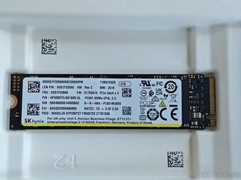 Predám nový 2TB SSD SK Hynix Platinum P41 / PC801 OEM SSD
