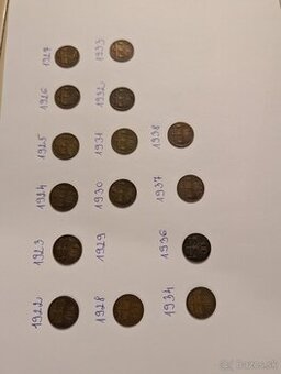 Predám mince10 Haliere Československa Republika Prva1