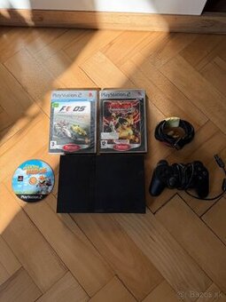 Sony Playstation 2 Slim + Dualshock + 3 hry