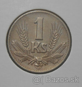Mince: 1 Koruna 1941 Top stav - Slovenský štát - Predané