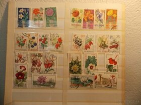Poštové známky flora