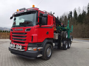 Scania R560 6x4 Lesovoz HR Loglift 251S Doll M134 kombizug