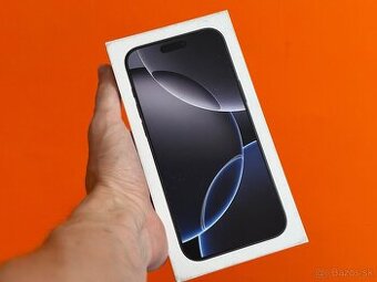 Nový iPhone 16 Pro Max 256GB Black Titanium - v záruke