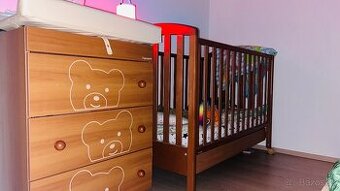 Nova nepouzivana postielka s komodou vratane vanicky