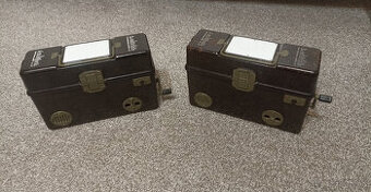 2x starý retro poľný telefon (vojenský telefon)