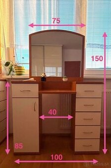 Toaletny stolik (+ skrina ?)