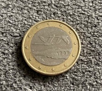 Vzácna 1€ Fínsko 1999