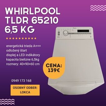 Whirlpool TLDR 65210 6,5 KG
