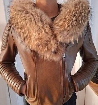 Bunda kozena s kozusinou s ko