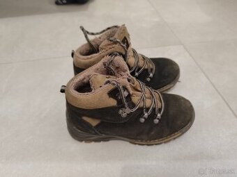 Detské zimné kožené topánky Peddy, veľkosť 31