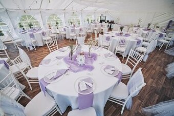 Chiavari stoličky transparentné / biele