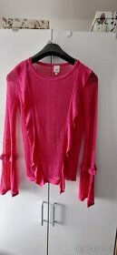 Damsky ruzovy/cyklamenovy sveter, velkost 10