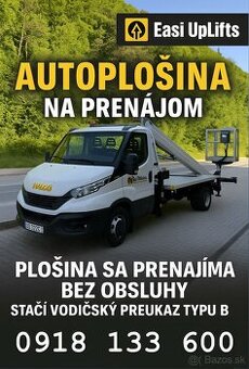 Prenájom autoplošiny Košice, Prešov