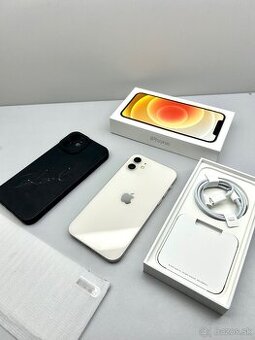iPhone 12 WHITE 100% BATÉRIA + PRÍSLUŠENSTVO