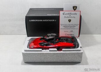 Autoart Signature Lamborghini Aventador J 1:18 Metallic red