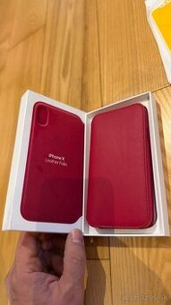 I Phone X kožený obal + ochranné sklo