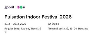 PULSATION INDOOR FESTIVAL 2026