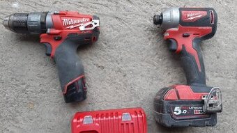 AKU set Milwaukee vrtačka  + rázový utahovák