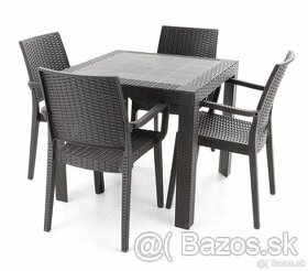 Záhradné sedenie stôl + 4 stoličky - 1