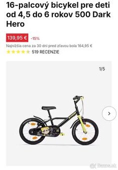 Detsky bicykel Btwin 16