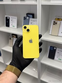 ZÁRUKA 2 ROKY / Apple iPhone 14 128GB Yellow, 100% ZDRAVIE