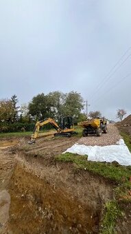 Zemné, výkopové a demolačné práce minibagrom