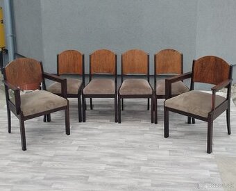 Sada 6 jedálenských stoličiek ” ART DECO “.