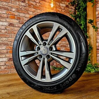 Alu R17 5x112 orig. Mercedes B-Class + E-Class + letné pneu