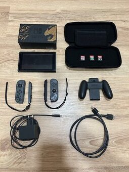 Predám Nintendo Switch Monster Hunter Edition s prísl.