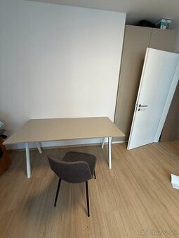 Predám stôl IKEA TROTTEN, biela, 160×80 cm – ako nový