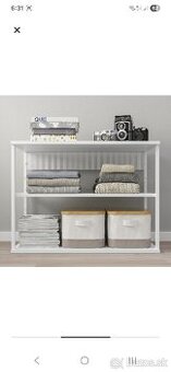 Platsa otvorený policový diel, biela farba