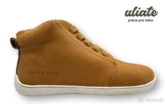 Stitch & Walk Hnedé – prechodné barefoot topánky číslo 42