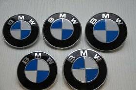 BMW znak na kapotu kufor, kolesa - disky na strede