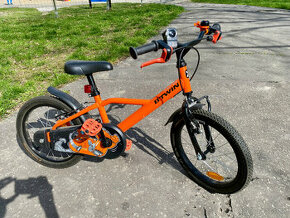 BTWIN 16 palcový detský bicykel - oranžový