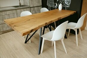 Exkluzívny jedálensky stôl - dubový monolit - ZĽAVA 23%