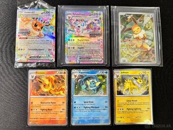 Pokemón Vzácne Karty + 100ks Balíčky s V/EX + Jumbo - Nové