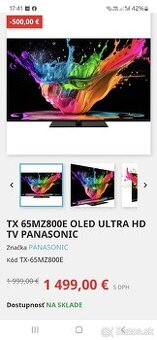 Panasonic OLED 65MZ800E Nový